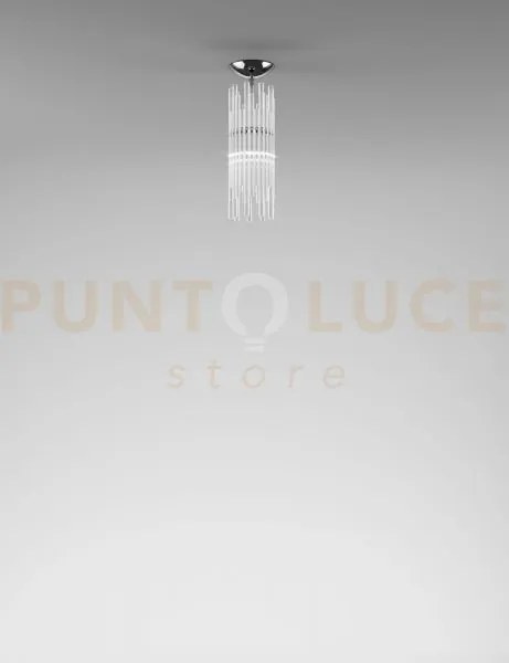Diadema faretto p cristallo cromo lucido 1 luce attacco g9