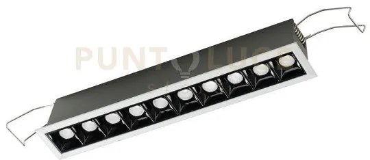 Gfa1121c- faretto da incasso 10 luci led 3000k 1600lm 20w antiabbag...