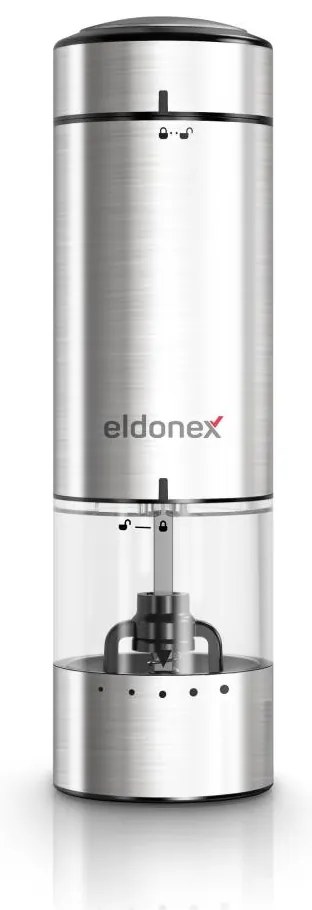 ELDONEX EPG-1100-SL - Macina sale/pepe elettrico 4xAAA cromo opaco
