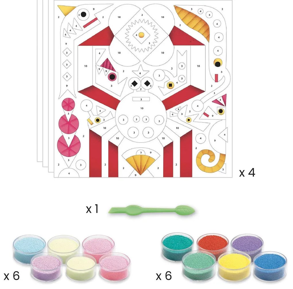 Gioco d'arte con la sabbia - luci del mare