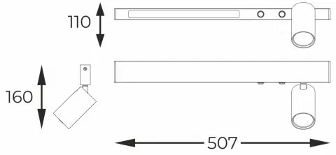 Zuma Line W230757202 - Faretto LED MANNARI 1xGU10/5W/230V + LED/8W