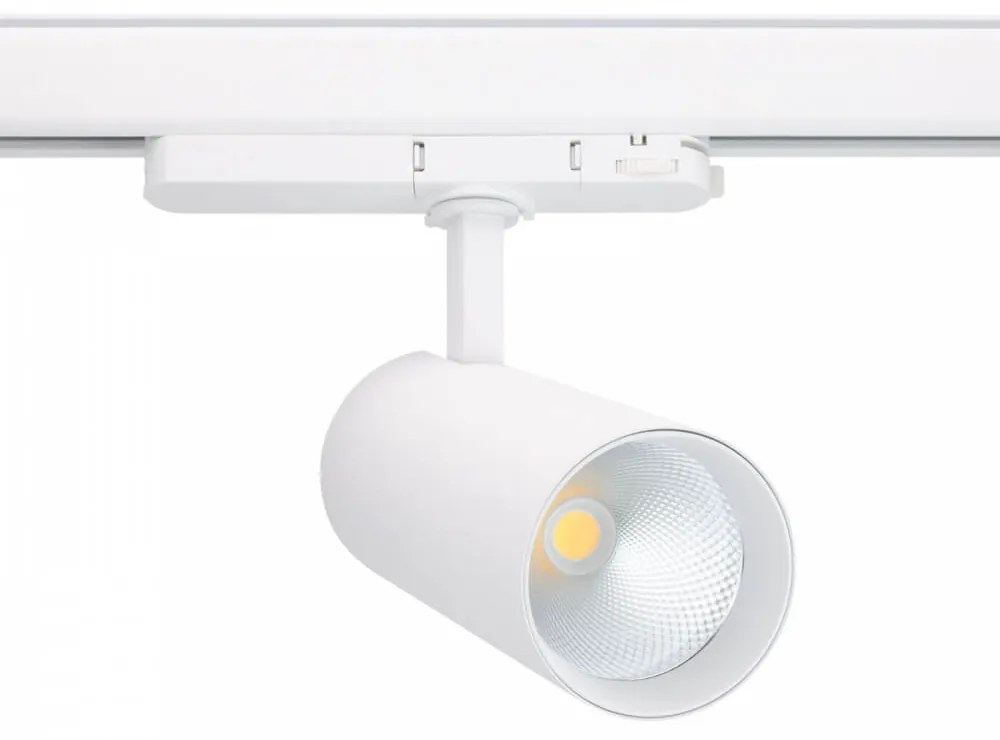 Faro LED 34W per Binario Trifase, 38° + 60° Bianco, PHILIPS Xitanium CRI92 Colore  Bianco Caldo 2.700K