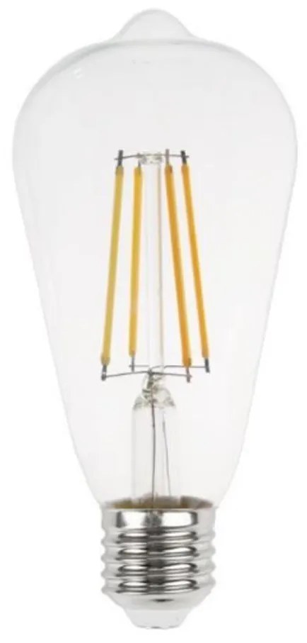 Lampada LED E27 4W a Filamento IP65 ST64 - INFRANGIBILE Colore Bianco Caldo 2.700K