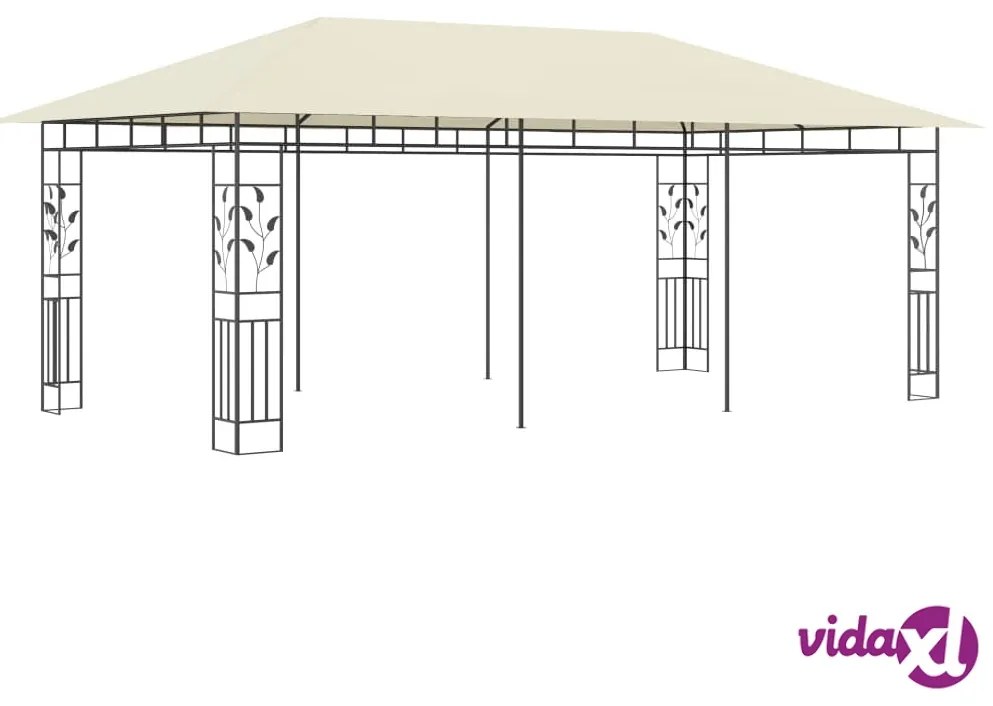 vidaXL Gazebo con Zanzariera 6x3x2,73 m Crema