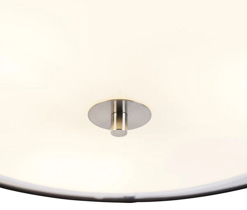 Lampada da soffitto intelligente nera con bianco 50 cm incl. 3 Wifi A60 - Drum Duo
