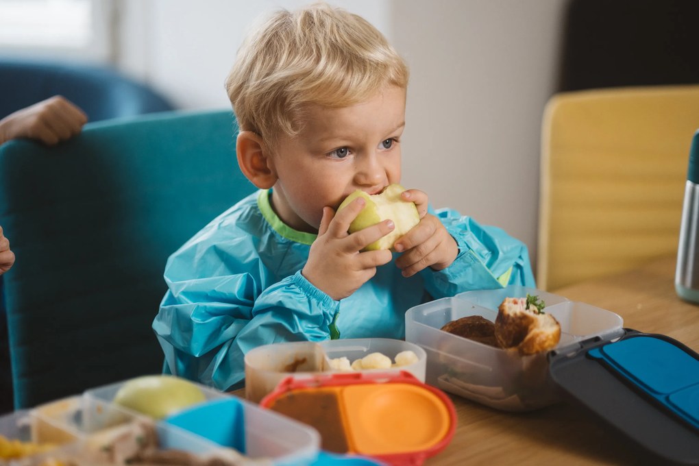 Box porta merenda piccolo – rosa/arancione