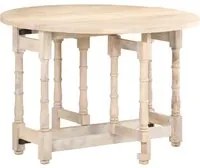 Tavolo da Pranzo Rotondo 110x76 cm in Legno Massello di Mango 321700