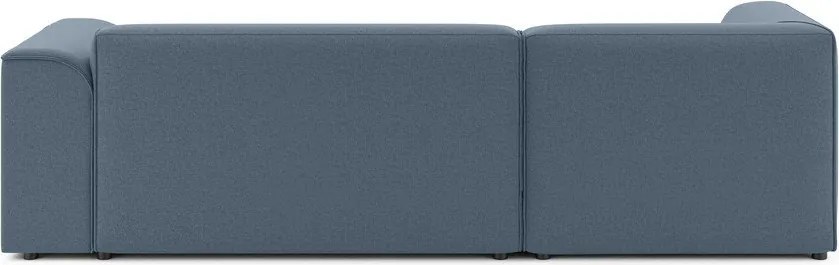 Divano angolare blu (con penisola a sinistra/con chaise lounge) Merid – Ropez