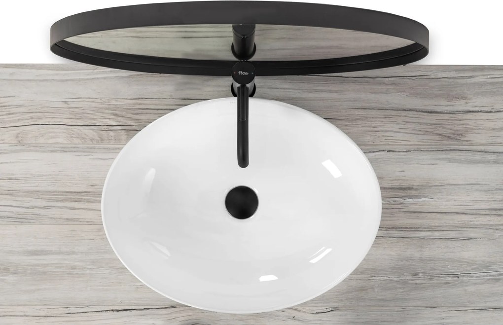 Lavabo da appoggio Rea Carola Slim