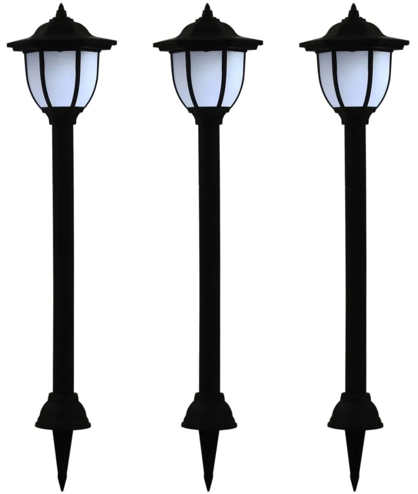 Lampade Solari Da Esterni 3pz A Led Nero /