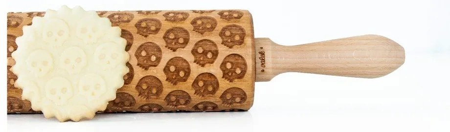 Rullo per pasta in legno goffrato Scul - Valek