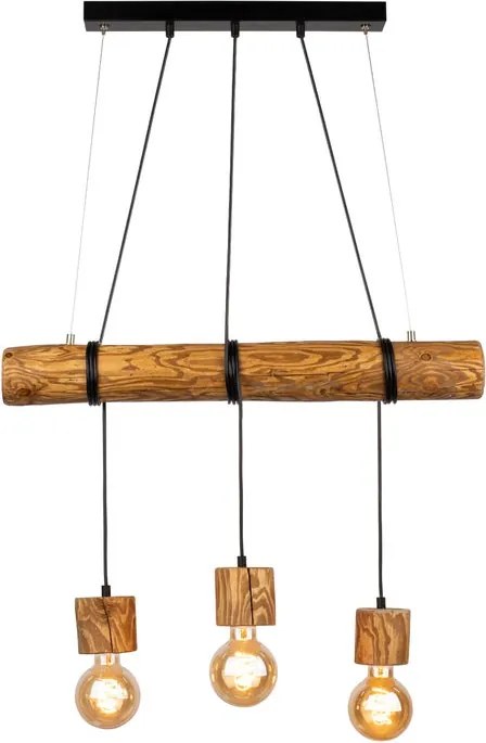 Lampadario Montagna Lampadario Montagna  3x E27 SPOT-LIGHT marrone paralume marrone 3x E27 SPOT-LIGHT