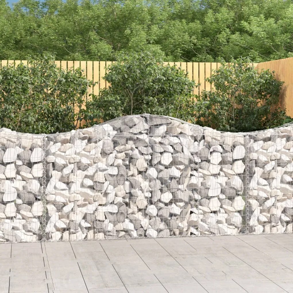 Cesti Gabbioni Ad Arco 30 Pz 200x30x100/120 Cm Ferro Zincato /