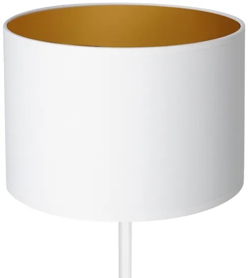 Lampada da tavolo ARDEN 1xE27/60W/230V diametro 25 cm bianco/oro
