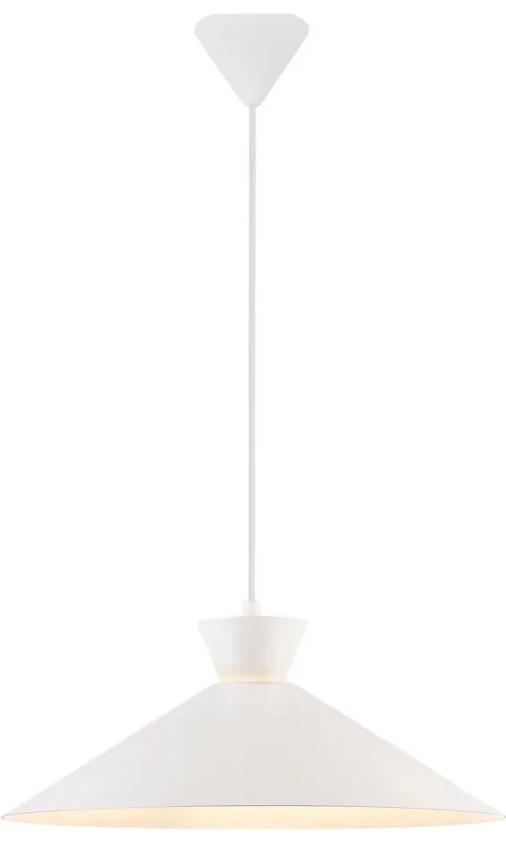 Nordlux - Lampadario a sospensione con filo DIAL 1xE27/40W/230V diametro 45 cm bianco