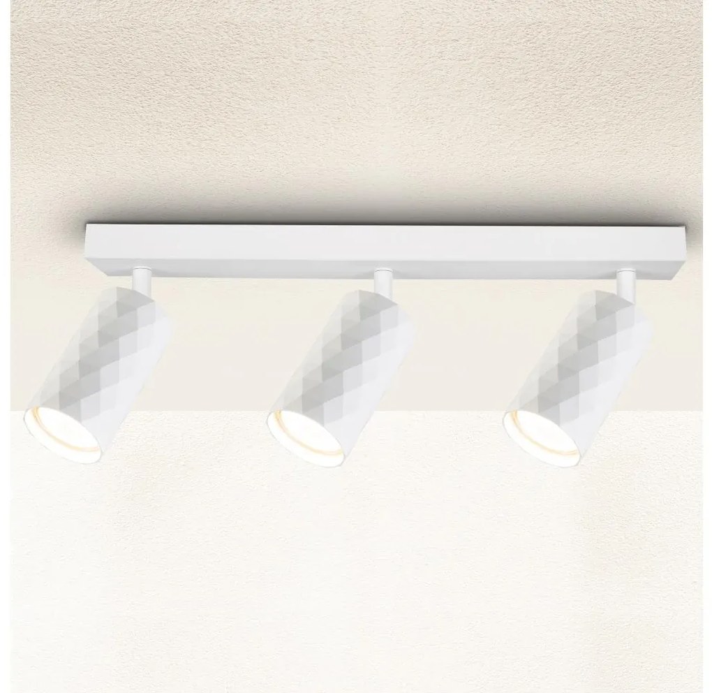 Brilagi - Faretto SELE DIAMANT 3xGU10/30W/230V bianco