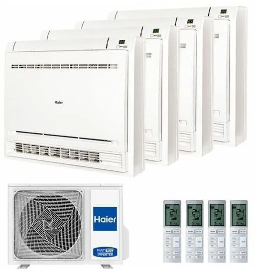 Climatizzatore Haier Quadri Console 12000+12000+12000+12000 con 4U85S2SR2FA R-32 a++/a+ 12+12+12+12