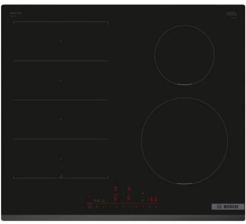 Piano cottura a induzione da 59,2 cm con 4 fuochi, 7400 W, nero - PIX631HC1H - bosch