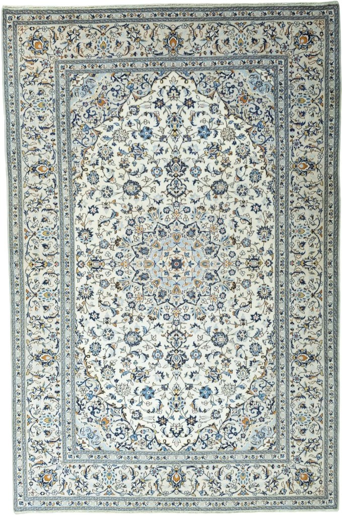 Kashan Tappeto 200 x 300 Beige (Iran) Annodato A Mano