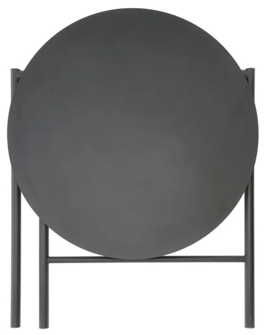 Tavolo da pranzo rotondo in metallo nero ø 70 cm Disc - Zone