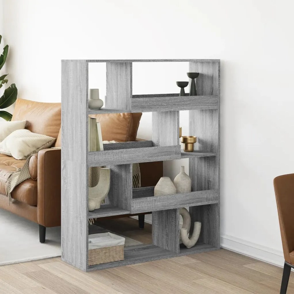 Divisorio Stanza Grigio Sonoma 100x33x125,5 Cm İn Truciolato /