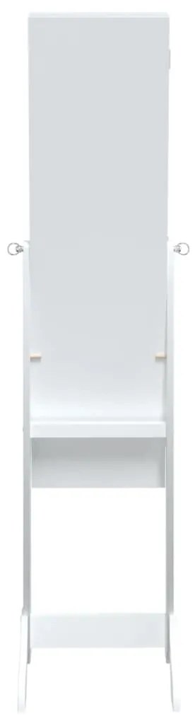 Specchio Autoportante con LED Bianco 34x37x146 cm