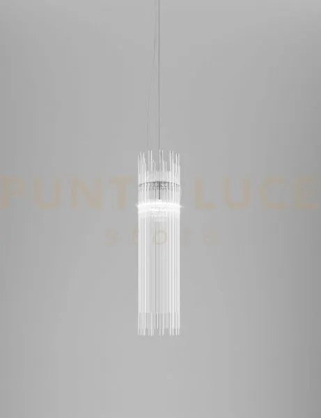 Diadema sospensione cm cristallo cromo lucido l22cc led 2700k 12w 1...
