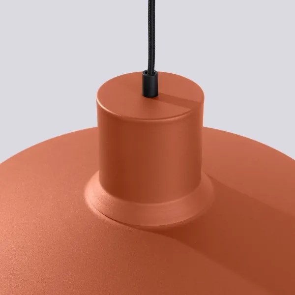 Sollux SL.1706 - Lampadario a sospensione con filo BILO 1xE27/15W/230V diametro 35 cm arancione