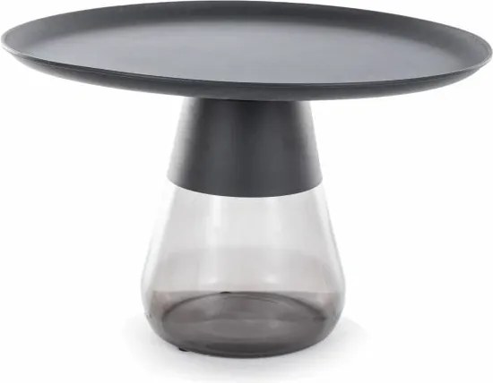 Tavolino da caffè Tiffany B in nero - ø70/h43 cm