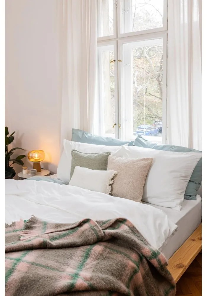 Biancheria da letto matrimoniale bianca in microsatin 200x200 cm Basic - Bonami Essentials