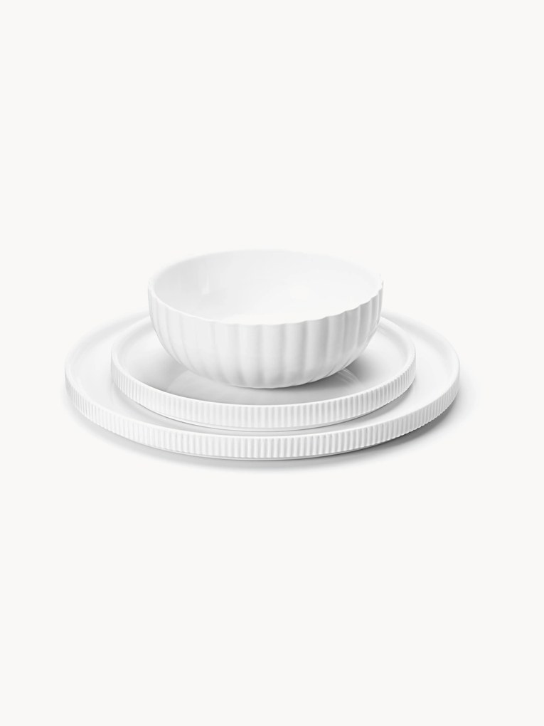 Servizio di piatti in porcellana Bernadotte, 1 persona, set di 3