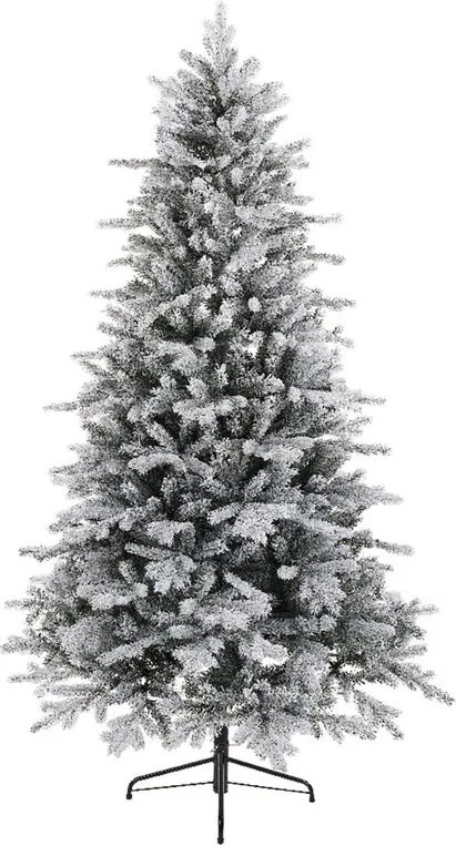 Albero di Natale artificiale innevato Cervino Frost verde H 210 cm x ø 127 cm