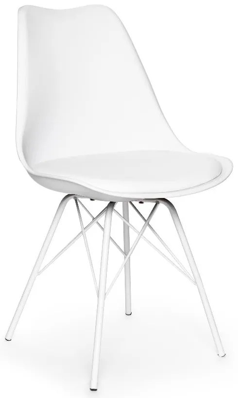 Set di 2 sedie bianche con base in metallo bianco Eco - Bonami Essentials