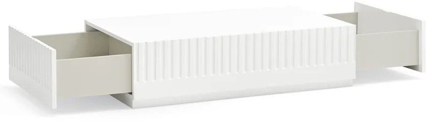 Tavolino bianco con 2 cassetti Doric - Teulat