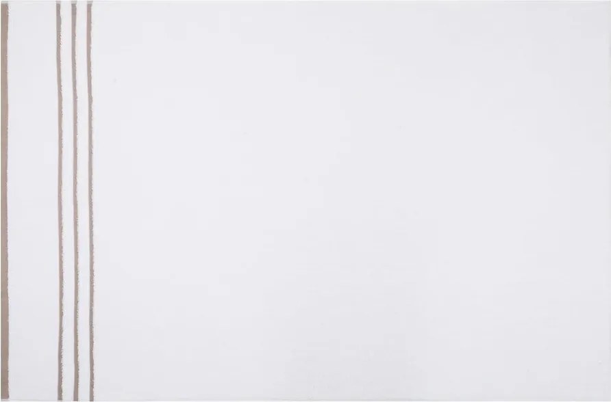 Asciugamani e teli da bagno in cotone bianco in un set di 4 pezzi Linda - Foutastic