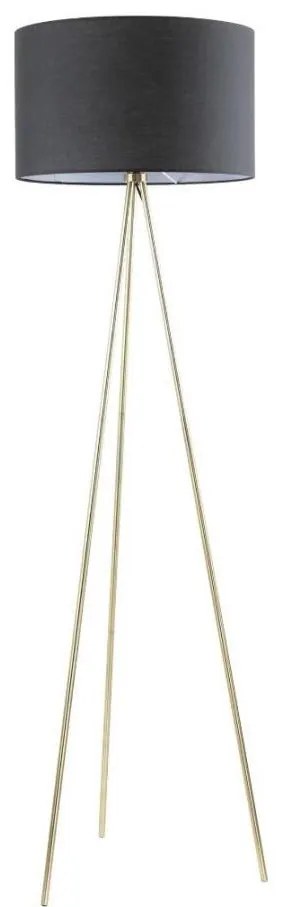 Zuma Line A4001-BK - Lampada con piedistallo CARA 1xE27/40W/230V nero/oro