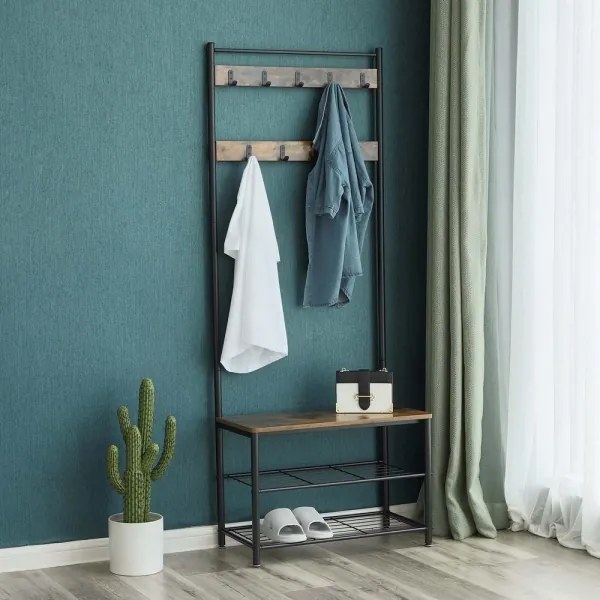 Appendiabiti a piantana NAVOR marrone/nero