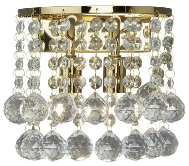 Searchlight 2402-2GO - Applique di cristallo HANNA 2xG9/33W/230V