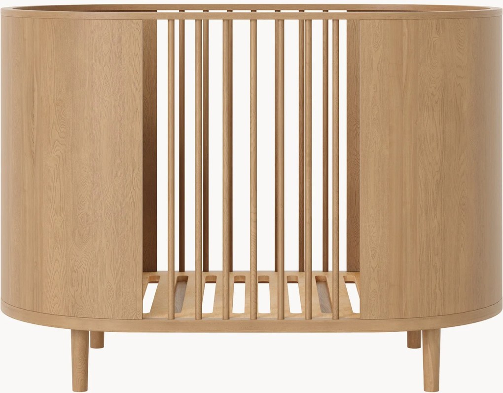 Lettino per bambini fatto a mano regolabile in altezza Kai, 70 x 120 cm