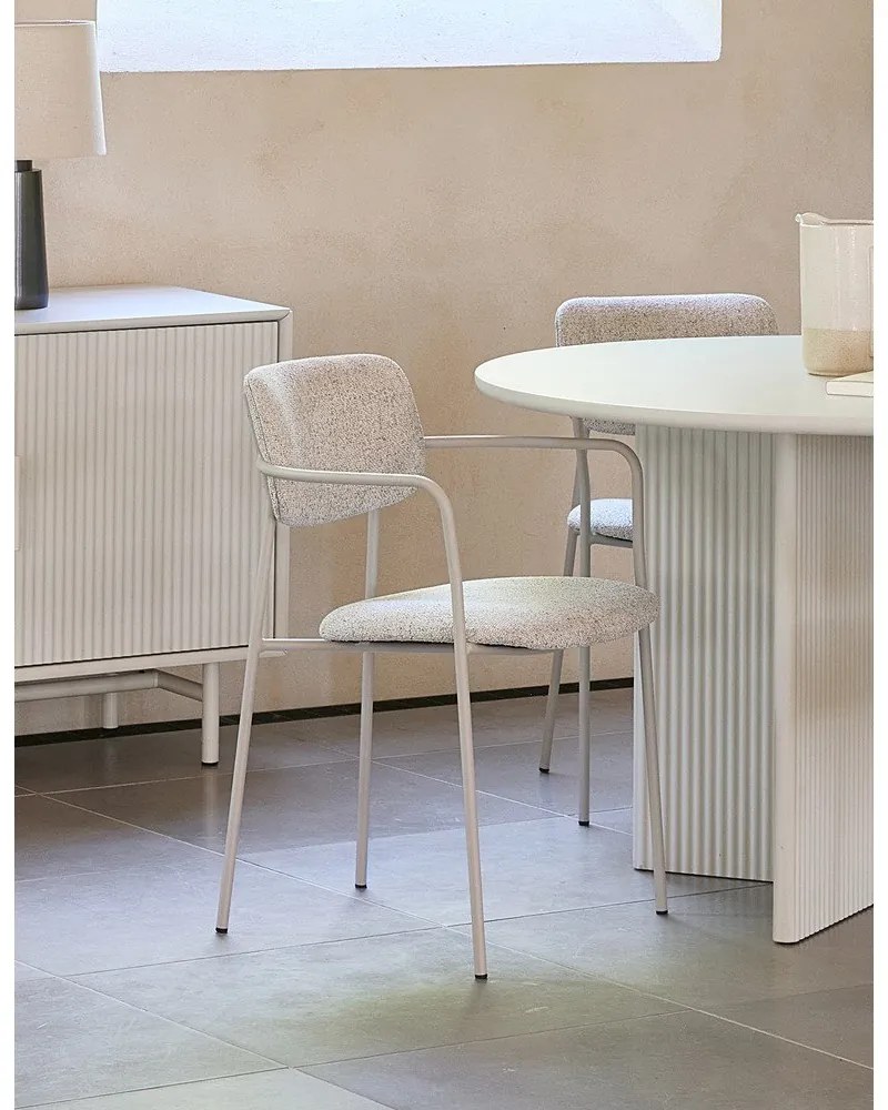 Sedia da pranzo crema Zama - Unique Furniture