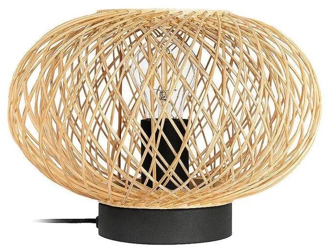 Lindby - Solvira Lampada da Tavolo Bamboo/Black Lindby