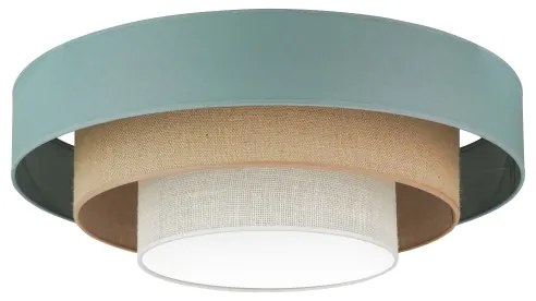Duolla-Plafoniera LED LUNETA LED/26W/230V diametro 60 cm 4000K turchese/beige
