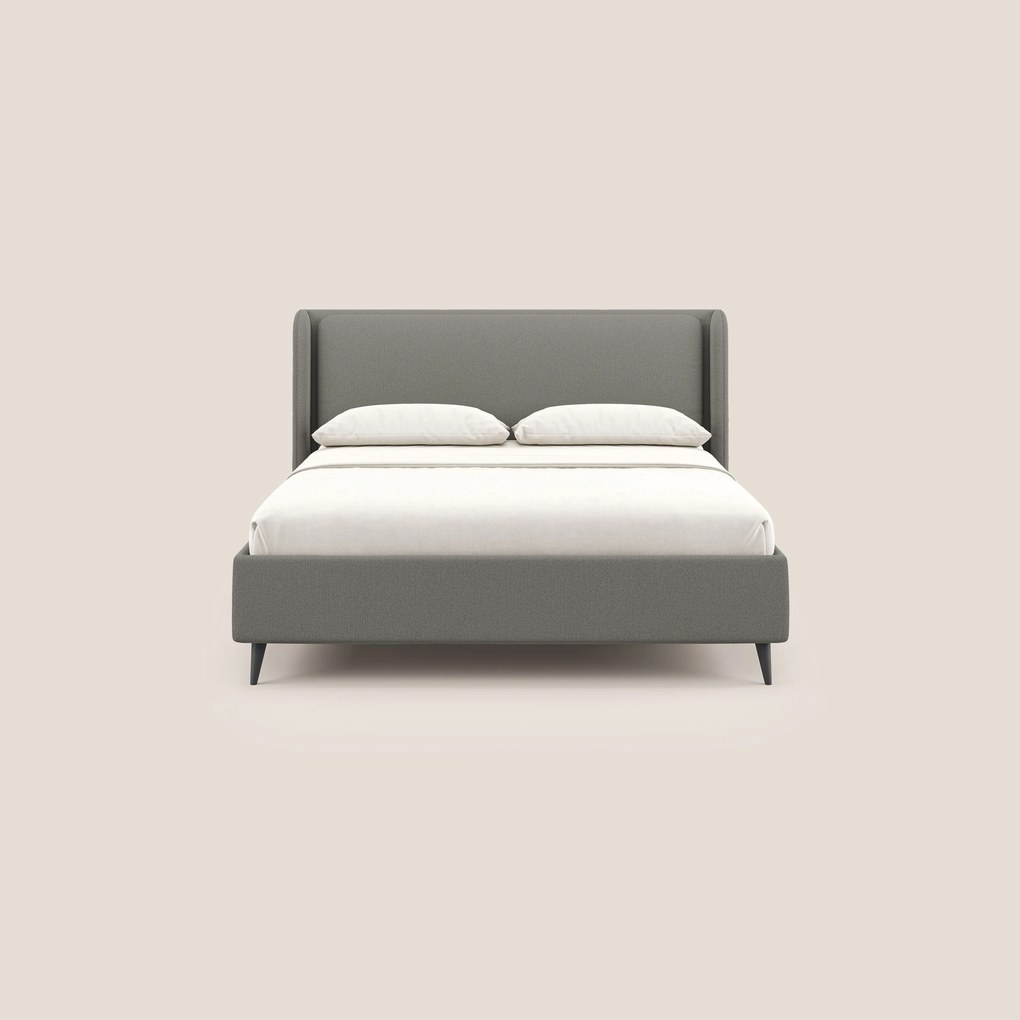 Nadine letto contenitore di design e comfort Italiano in tessuto impermeabile T19