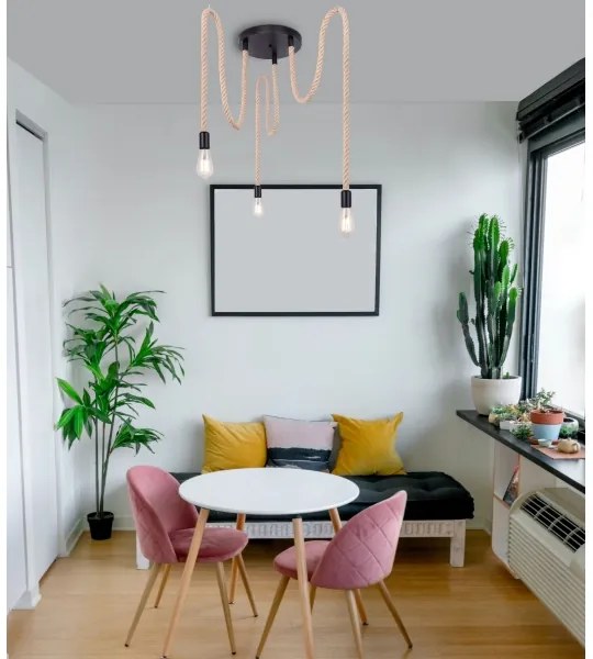 Globo 69029-3H1 - Lampadario a sospensione con filo ULLEU 3xE27/60W/230V ragno