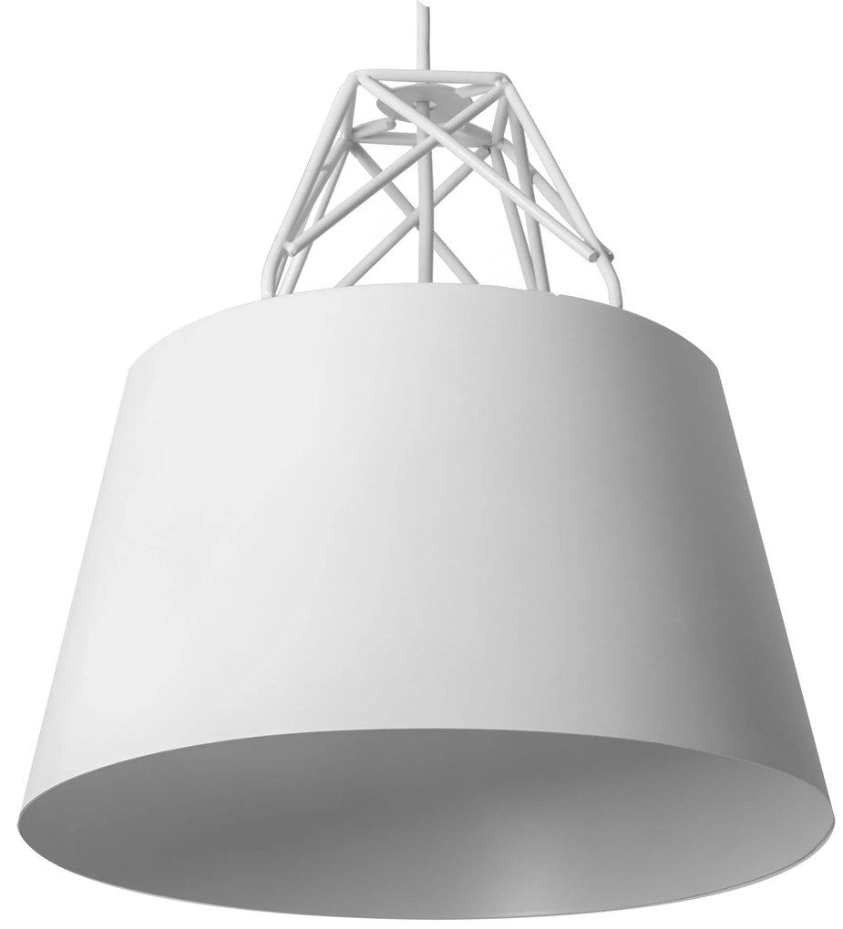Lampada Da Soffitto Pensile Metallico Bianco APP423-1CP