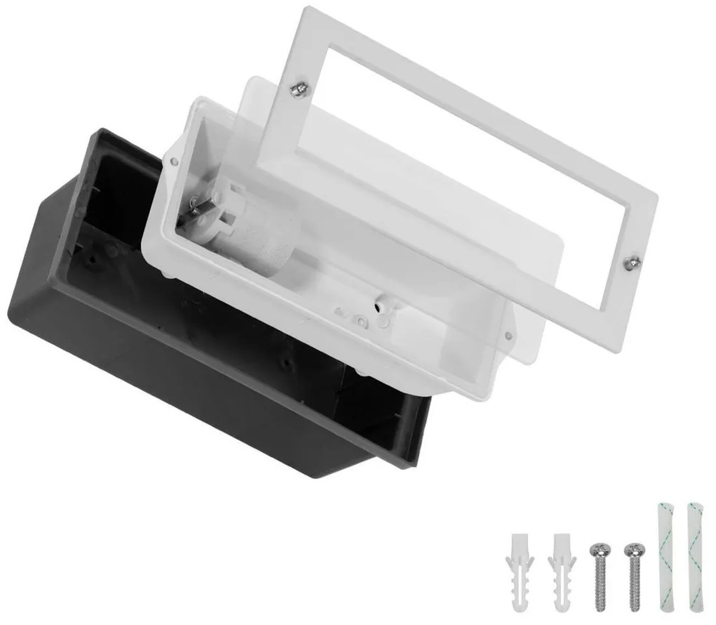 Segnapasso da Incasso IP44 Bianco con Base E27 Colore Bianco