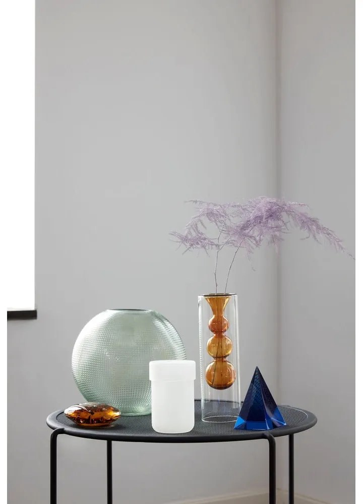 Vaso in vetro verde fatto a mano - Hübsch