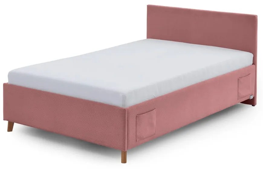Letto da bambini rosa imbottito rete non inclusa 120x200 cm Cool – Meise Möbel
