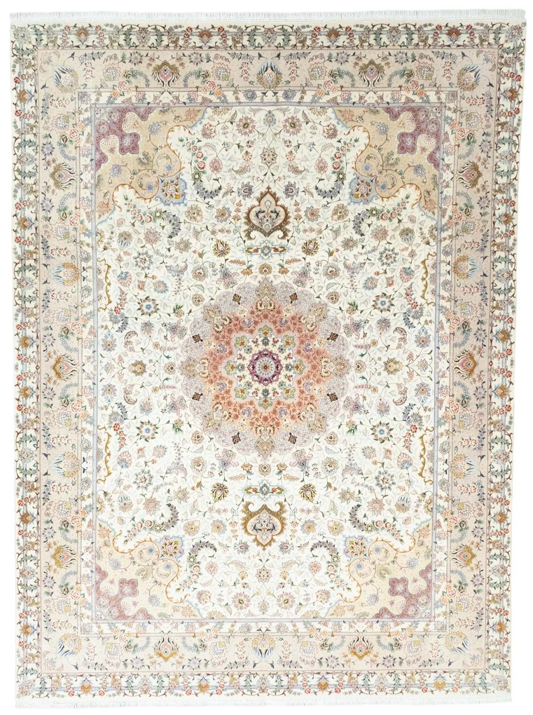 Tabriz Tappeto persiano 300 x 400 Beige (Iran) Annodato A Mano
