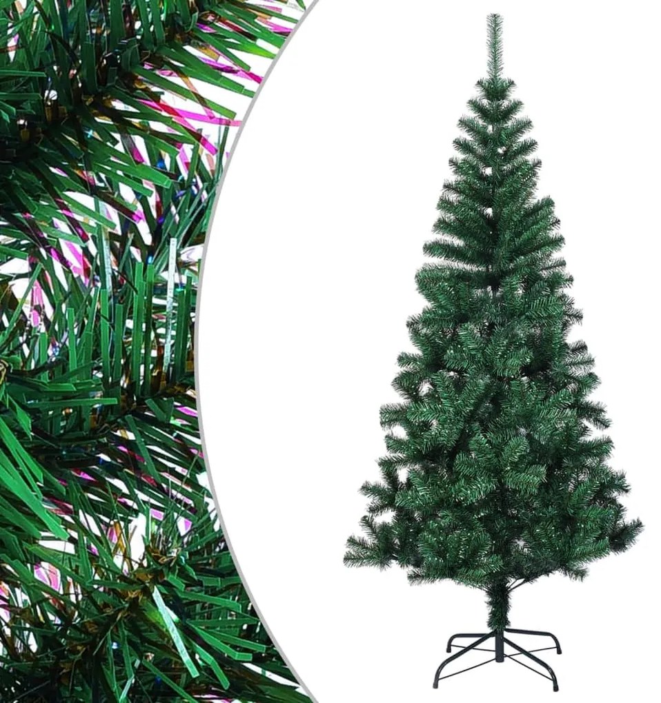 Albero Di Natale Artificiale Punte Iridescenti Verde 240 Cm Pvc /
